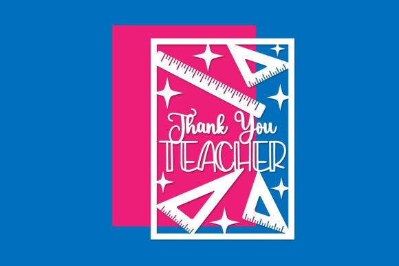 Download Thank You Teacher Card Paper Cut Files - Files Collection